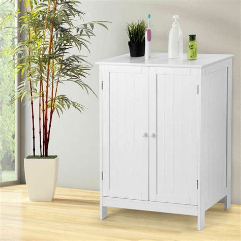 Fch Wooden Bathroom Floor Cabinet Storage Free Standing Cupboard 3 Shelves Ebay