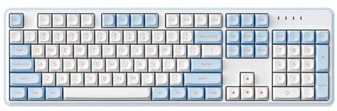 Bàn phím cơ có dây Zifriend ZT White Blue Hot Swap nShop Game Hobby