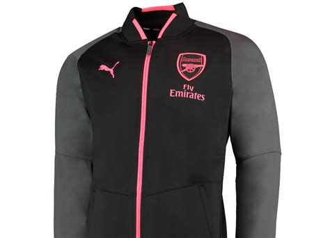 Puma Arsenal Fc Stadium Jacket Puma Black Dark Shadow Football
