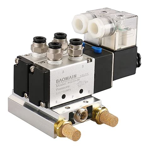 Buy Baomain 2 Space Pneumatic Solenoid Air Valve 4V210 08 2 Positions