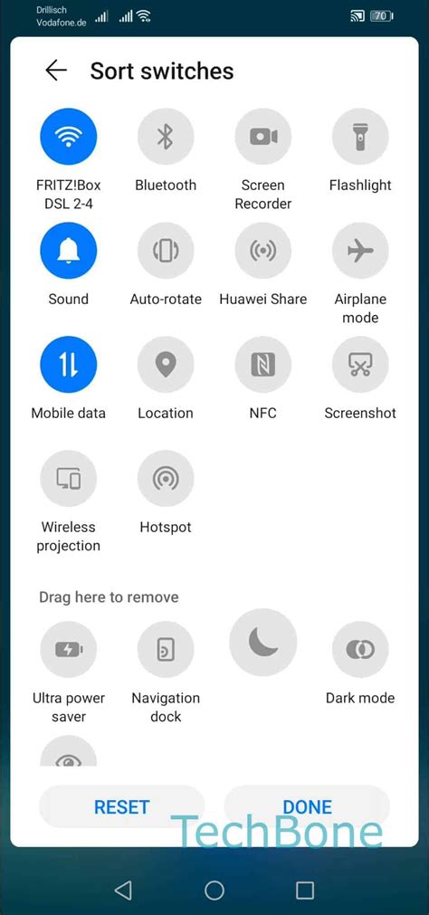 How To Customize Quick Settings Huawei Manual Techbone