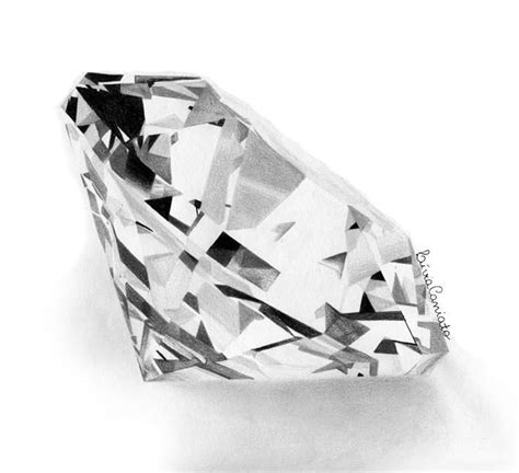 Realistic Diamond Drawing At Explore Collection Of