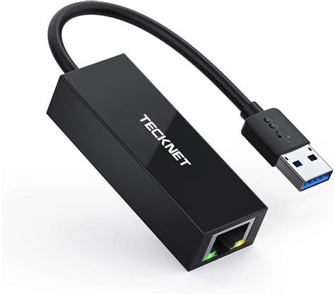 TECKNET Adaptateur USB 3 0 vers RJ45 Ethernet Gigabit LAN jusqu à 10