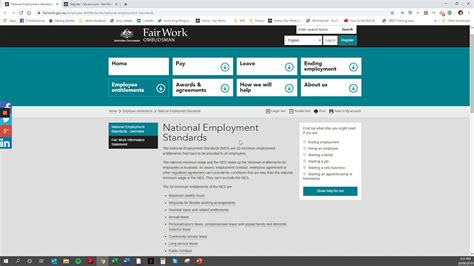 The National Employment Standards NES In Australia YouTube