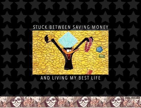 Looney Tunes Daffy Duck Stuck Between Saving Money Meme png, | Inspire ...