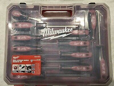 MILWAUKEE SET Of 12 TRI LOBE SCREWDRIVERS 4932472003 RED NEW IN BOX