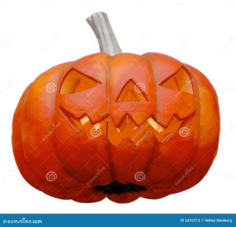 Halloween Smiling Pumpkin Stock Photo Image Of Night Fall 3432312