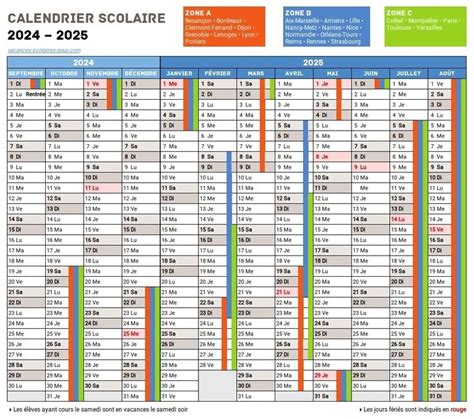 Calendrier Scolaire 2024 2025 Dates Officielles Des Vacances