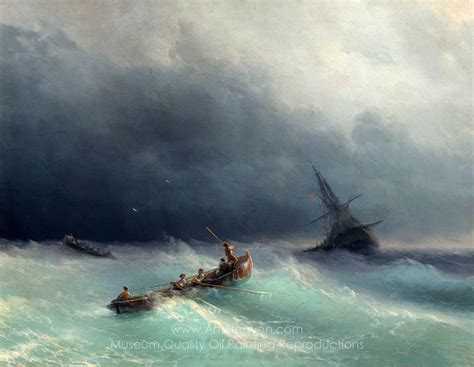 Ivan Aivazovskiy Stormy Sea Painting Reproductions Save Free