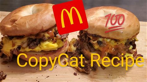 Steak Egg Cheese Bagel Mcdonald S Copycat Recipe Youtube