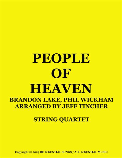 People Of Heaven Arr Jeff Tincher By Phil Wickham Feat Brandon Lake