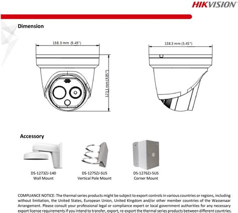 Hikvision Ds Td Pa Thermal Optical Bi Spectrum Network Turret