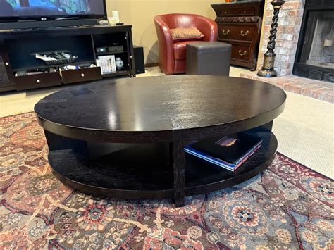 Lot 15 Solid Wood Two Tier Round Coffee Table From Macy S Furniture