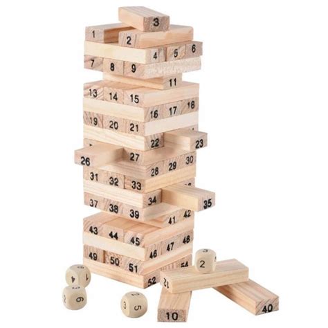 Klocki Jenga Drewniane Chwiej Ca Si Wie A El Xl