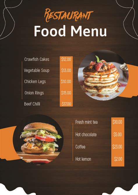 Menu Card Design For New Restaurant