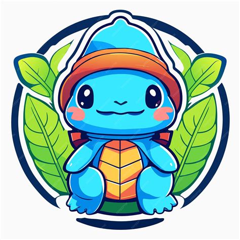 Premium Vector | Cute turtle cartoon smiling