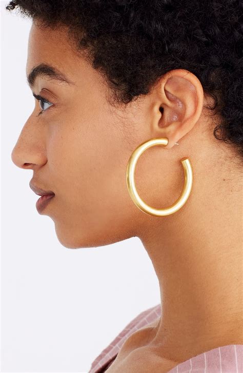 Madewell Oversized Hoop Earrings Jewelry Trends 2019 Popsugar