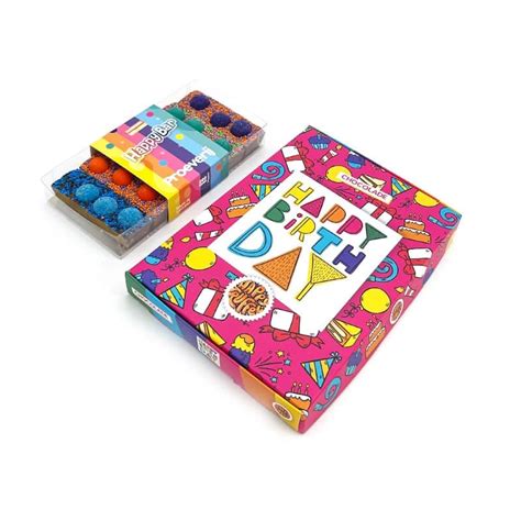 Chocoladereepjes Giftbox "Happy Birthday" - HappyTruffel