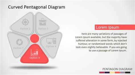 Curved Pentagon Powerpoint Diagram Slidemodel