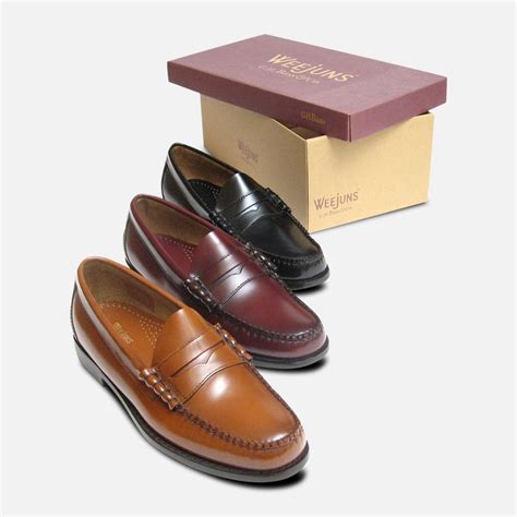 Classic Mens Honey Brown Larson Penny Loafers GH Bass Weejuns