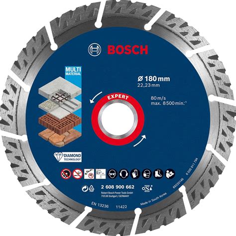 Bosch Professional 1x Expert MultiMaterial Diamond Cutting Disc For