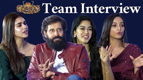 Cobra Movie Team Interview Chiyaan Vikram Srinidhi Shetty