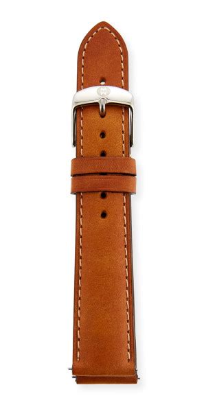 MICHELE - 18mm Leather Watch Strap