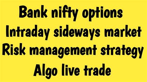 Bank Nifty Option Range Bound Market Strategy Fully Automatic