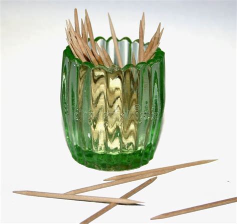 Glass Toothpick Holder Stock Photo Image Of Tableware 1520940