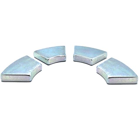 Cr Zn Plated Trapezoid Arc Neodymium Wedge Magnets Mpco Magnets