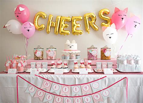 Kara's Party Ideas Sweet Kitty Cat Birthday Party | Kara's Party Ideas