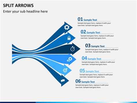 Split Arrows For PowerPoint And Google Slides PPT Slides