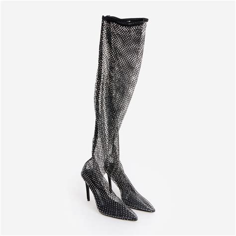 Black Hotsox Knee High Boots Tk Maxx Uk