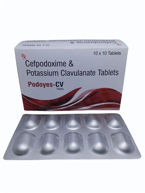 Cefpodoxime Mg Clavulanic Acid Mg Tablet Packaging Size X