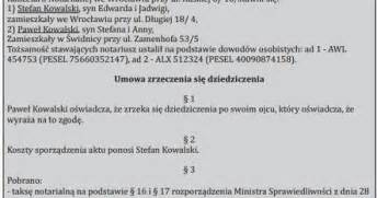 Prawo spadkowe Zrzeczenie się dziedziczenia