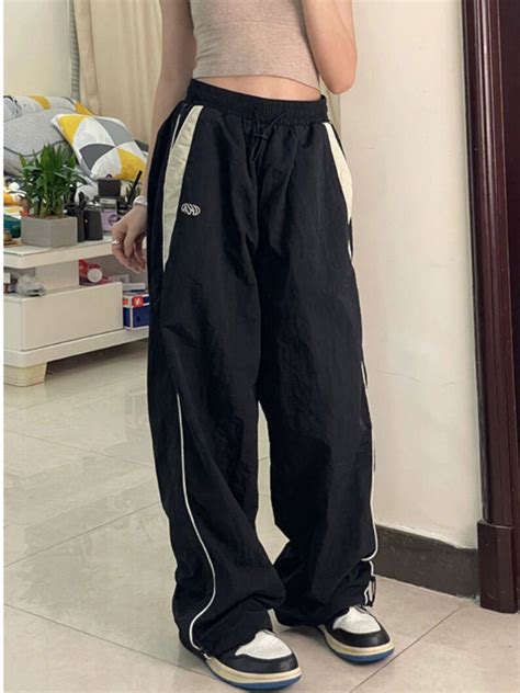 Buy Korean Y2k Baggy Parachute Joggers 2023 Womens Hip Hop Online In