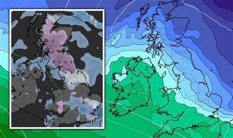 Uk Snow Forecast Live Map Chart Shows More Than 18 Inches Of Snow On Monday Weather News