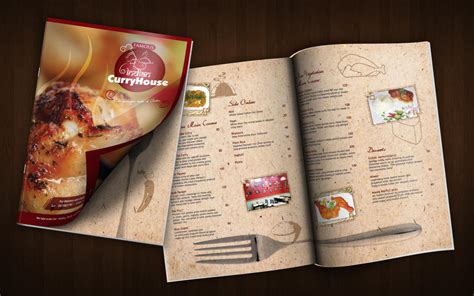 Menu Book for a Restaurant by mbenzrajan on DeviantArt