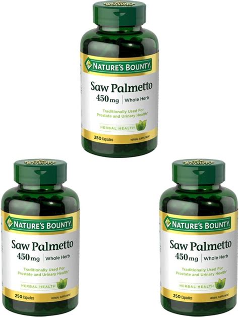 Nature S Bounty Saw Palmetto Apoyo Para La Salud De La Próstata Y Urinaria