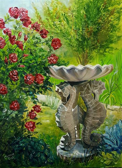 Rose Bath Painting By Connie Rish Fine Art America