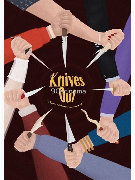 "KNIVES OUT" Poster for Sale by 90scinema | Redbubble