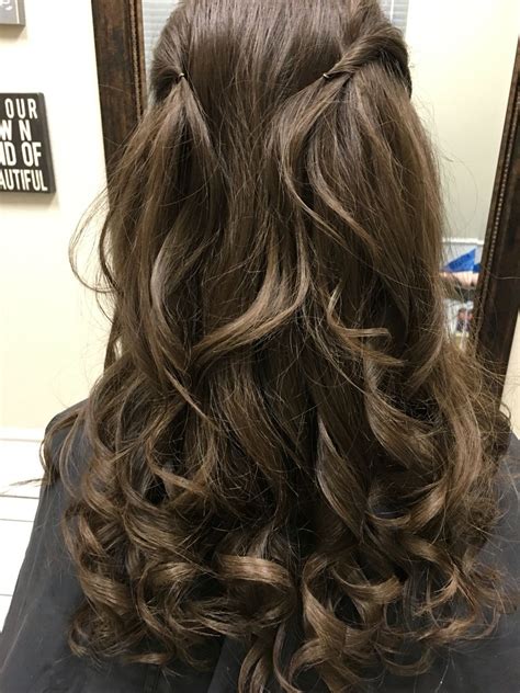 Pulled Back Prom Hair Hairstyle Long Hair Styles Hair Looks