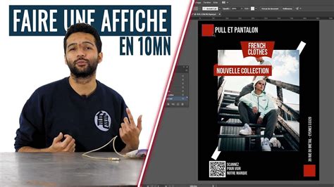 FAIRE UNE AFFICHE EN 10MN Photoshop Illustrator Indesign