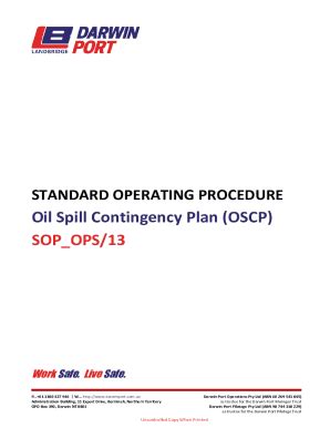 Fillable Online Peel Ports Clydeport Oil Spill Contingency Plan Clyde