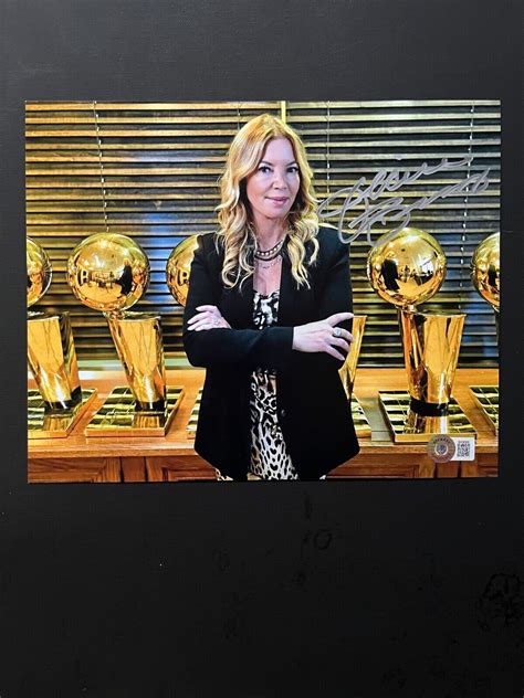 Jeanie Buss Hot autographed signed Lakers trophy 8x10 photo Beckett BAS