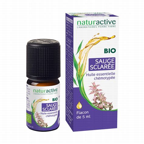 Naturactive Huile Essentielle Bio Sauge Sclar E Flacon Ml