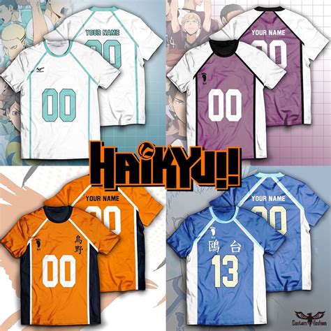 【customfashion】anime Haikyuu T Shirt Aoba Johsai Shiratorizawa Cosplay