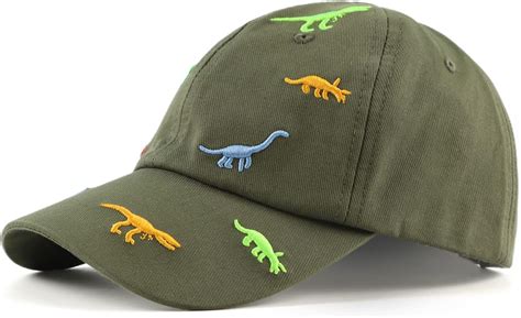 Amazon JANGANNSA Gorras bordadas de dinosaurio para niños y niñas