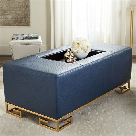 Modern Keyhole Coffee Table Ottoman | Foter