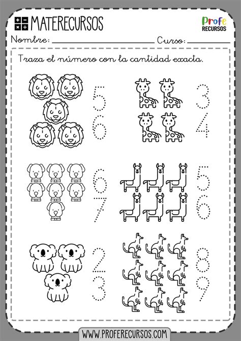 Fichas De Conteo Aprender Los Numeros Y Contar